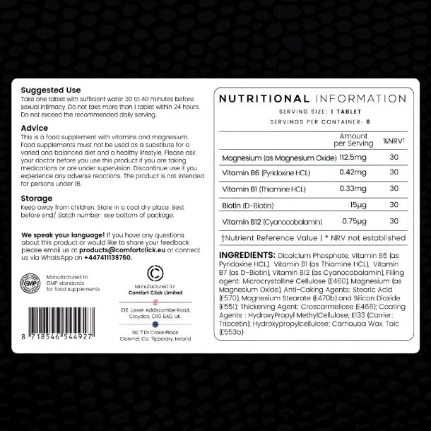 Viaman Viper Potenspiller | 8 tabletter | Til m�nd med rejsningsproblemer