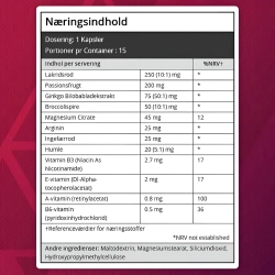 ViaHer Pro til Sexlyst til Kvinder | 15 Kapsler | Kosttilskud til energi og libido