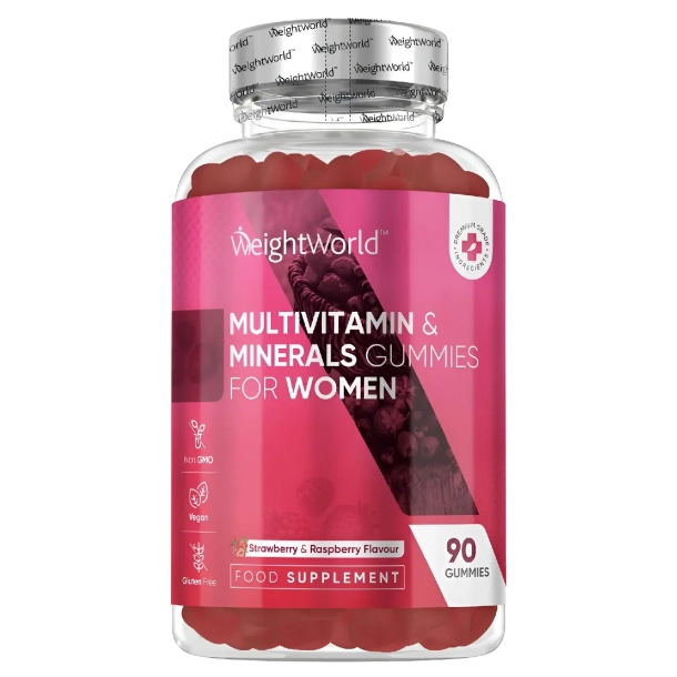 Multivitamin Vingummier til kvinder | 90 stk | Med 15 essentielle nringsstoffer