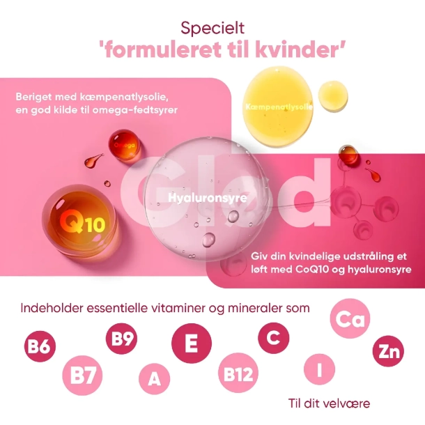 Multivitamin Vingummier til kvinder | 90 stk | Med 15 essentielle nringsstoffer