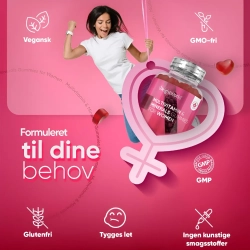 Multivitamin Vingummier til kvinder | 90 stk | Med 15 essentielle nringsstoffer