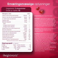 Multivitamin Vingummier til kvinder | 90 stk | Med 15 essentielle nringsstoffer