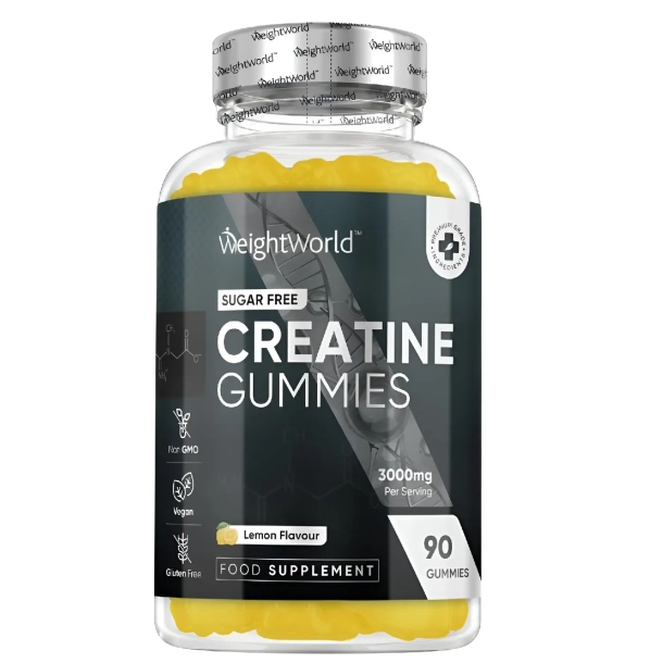 Kreatin Vingummier 3000 mg | 90 stk | Til muskelvkst og prstation