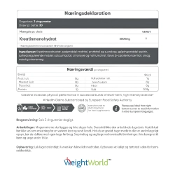 Kreatin Vingummier 3000 mg | 90 stk | Til muskelvkst og prstation