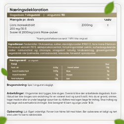 Lion's Mane vingummier | 3 x 90 gummies | 2000mg