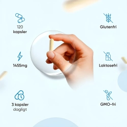 Marine Collagen Advanced | Hyaluronsyre, C-vitamin og CoQ10 | 3 x 120 stk