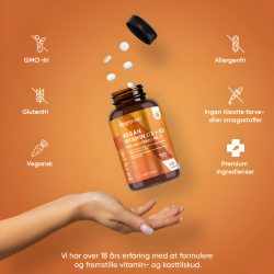 Vitamin D3 + K2 | 3 x 240 tabletter | 4000 IE + 150 &mu;g