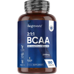 BCAA med B6 | 180 tabletter | Til muskelopbygning &amp; restitution