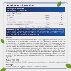 BCAA med B6 | 180 tabletter | Til muskelopbygning &amp; restitution