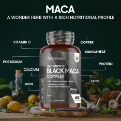 Black Maca Complex | 180 kapsler | Naturligt kosttilskud