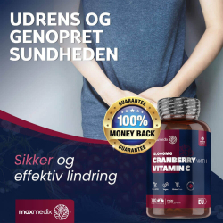 Tranebr med C-vitamin | 180 kapsler | Tranebr til urinvejene