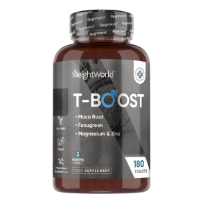 WeightWorld T-Boost | 180 kapsler | Tilskud til at booste testosteron