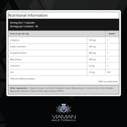 Viaman kapsler til mnd | 3 x 90 stk | For at ge den seksuelle ydeevne