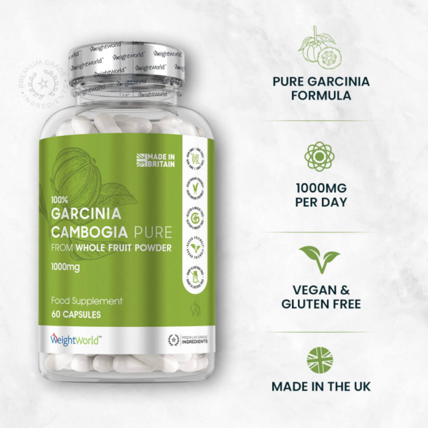 Garcinia Cambogia Pure | 60 kapsler | Appetit og vgtkontrol.