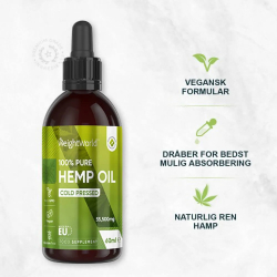 Hampolie | 60 ml Olie | Hampdrber til led, hjerte og hjerne