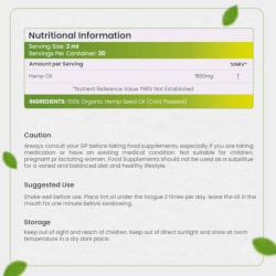 Hampolie | 60 ml Olie | Hampdrber til led, hjerte og hjerne