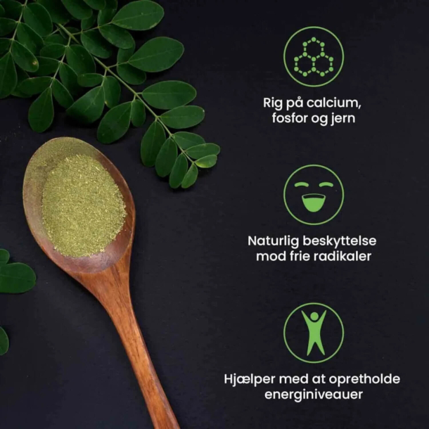 kologiske Moringa Kapsler | 3 x 180 stk | Superfood til blodtryk og kolesterol