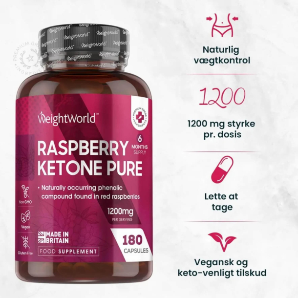 Czyste ketony malinowe | 3 x 180 kapsu&#322;ek | Na metabolizm i spalanie t&#322;uszczu