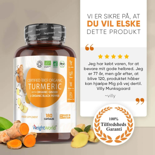 Organiczna kurkuma, imbir i czarny pieprz | 3 x 180 kapsu&#322;ek | Suplement diety na stawy i skr&#281;