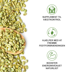 Grn Kaffe | 3 x 90 kapsler | Koffeinpiller til stofskifte og energi