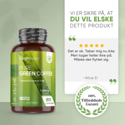 Grn Kaffe | 3 x 90 kapsler | Koffeinpiller til stofskifte og energi