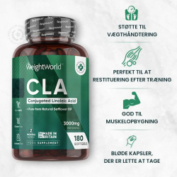 CLA Omega-6 na spalanie t&#322;uszczu | 3 x 180 kapsu&#322;ek | Przeciw wysokiemu poziomowi cholesterolu
