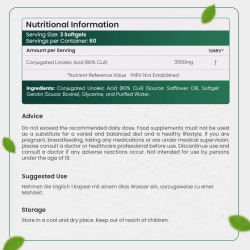 CLA Omega-6 na spalanie t&#322;uszczu | 3 x 180 kapsu&#322;ek | Przeciw wysokiemu poziomowi cholesterolu