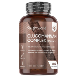 Glucomannan Complex | 180 kapsler | 30-dages udrensning med kostfibre