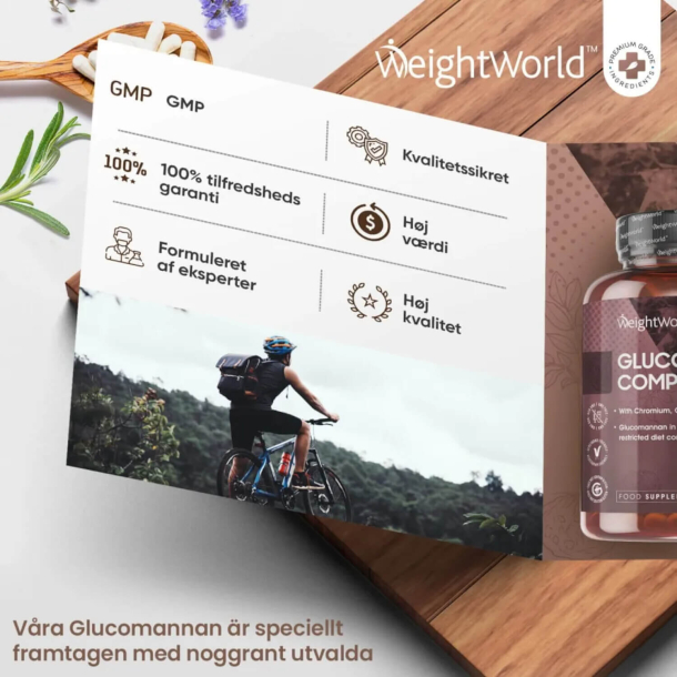 Glucomannan Complex | 180 kapsler | 30-dages udrensning med kostfibre