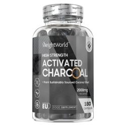 Tabletki z w&#281;glem aktywnym | 180 Kapsu&#322;ek | 2000 mg