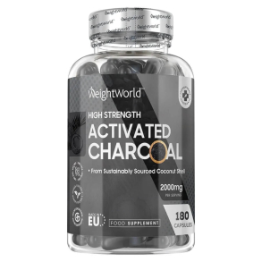 Tabletki z węglem aktywnym | 180 Kapsułek | 2000 mg