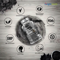 Aktivt Kul Tabletter | 3 x 180 Kapsler | 2000 mg