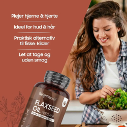 Hrfrolie Kapsler | 180 stk | Omega-fedtsyrer til hjerne og hjerte