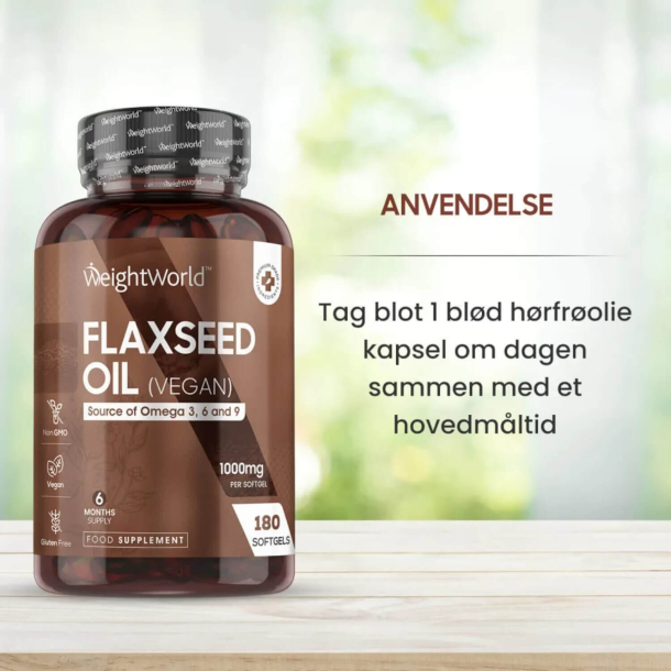 Hrfrolie Kapsler | 180 stk | Omega-fedtsyrer til hjerne og hjerte