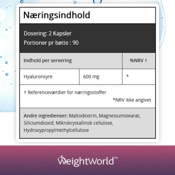 Hyaluronsyre | 3 x 120 stk | 600 mg