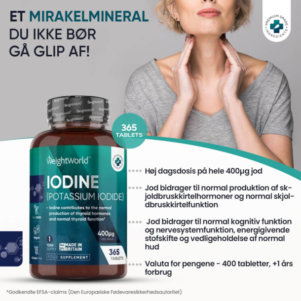 Jodtabletter | 365 stk | 400 &mu;g