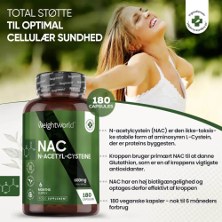 Cystein (NAC) | 180 kapsler | Til immunforsvar &amp; lever