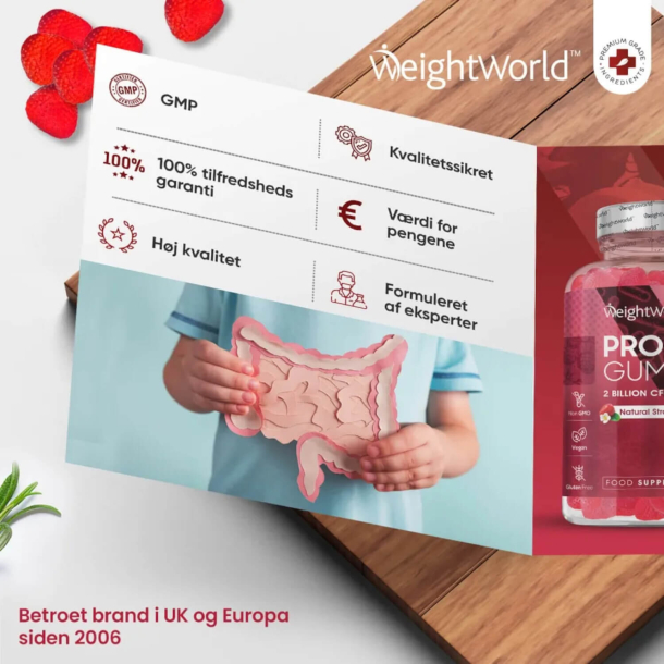 Probiotika Gummies | 3 x 90 stk | 2 milliarder mlkesyrebakterier