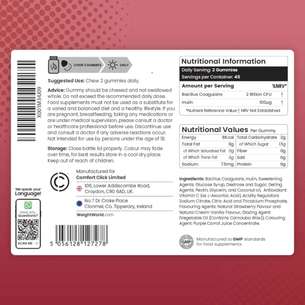 Probiotika Gummies | 3 x 90 stk | 2 milliarder mlkesyrebakterier