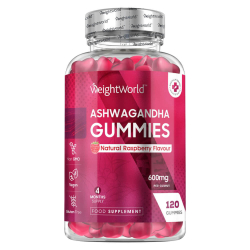 Ashwagandha Gummies | 600 mg | 120 vingummier med hindbrsmag