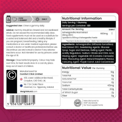 Ashwagandha Gummies | 600 mg | 120 vingummier med hindbrsmag