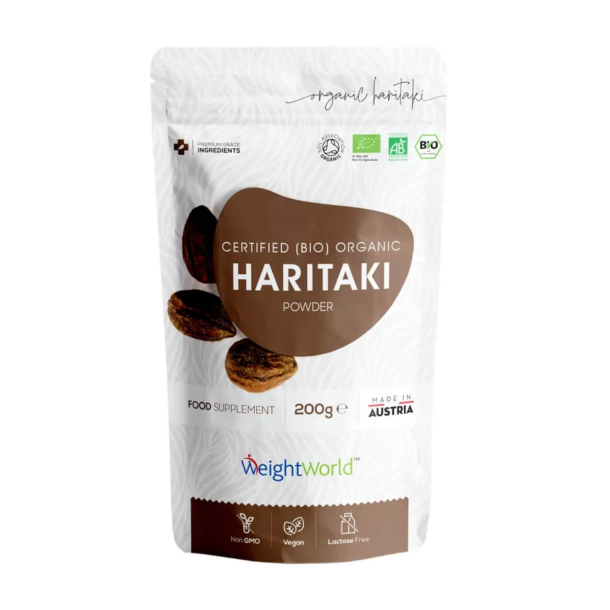 Økologisk Haritaki Pulver | 200g | Kosttilskud til mave og fordøjelse