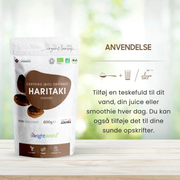 Organiczny proszek Haritaki | 200g | Suplement diety na &#380;o&#322;&#261;dek i trawienie