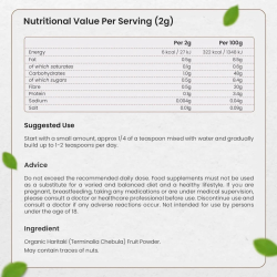 Organiczny proszek Haritaki | 200g | Suplement diety na &#380;o&#322;&#261;dek i trawienie