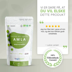 kologisk Amla Pulver | 3 x 200g | Superfood-pulver til hjerte &amp; immunforsvar