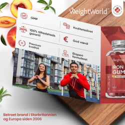 Jern + C-vitamin Gummies | 28 mg | 120 stk veganske vingummier