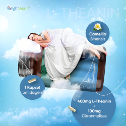 L-theanin &amp; Citronmelisse | Kosttilskud | 3 x 180 kapsler