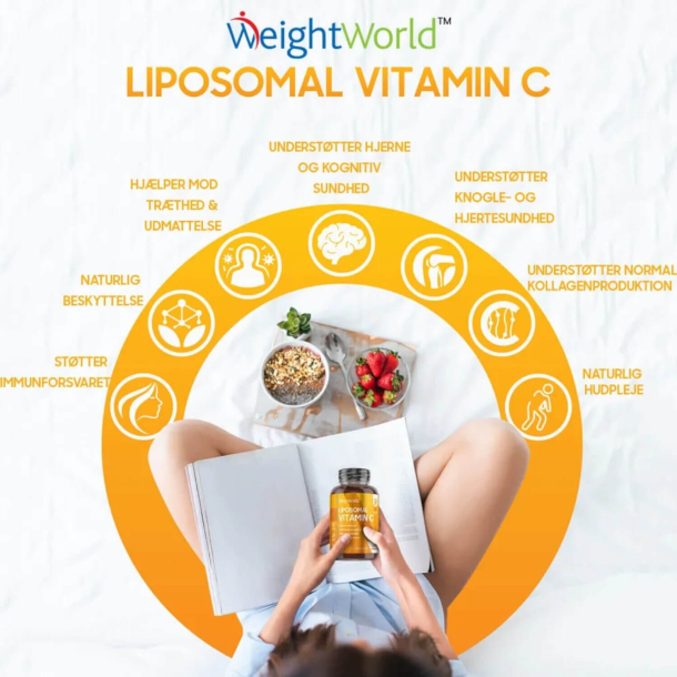 Liposomal C-vitamin | 180 kapsler | Immunsystemet &amp; energiniveauet
