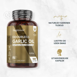 Hvidlgspiller | 180 stk | Til hjertesundhed og kolesterol