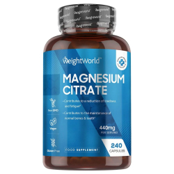 Magnesium Citrat | 240 stk veganske kapsler